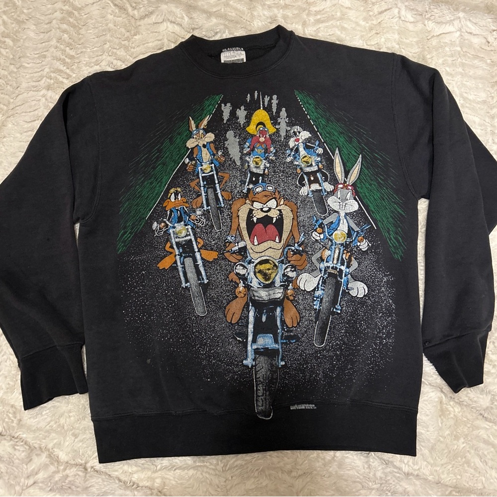 Looney tunes tultex sweat shirt  size Large
